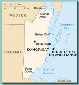 Map of Coco Plum Island Resort in Belize 