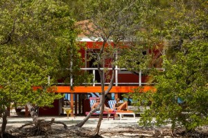 Lounging on the beach at the foot of you Belize Ocean Front Accommodations