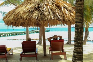 The amazing view from our cabanas at our Belize All Inclusive Private Island Resort