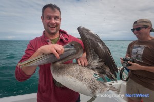 Fishing on a boat in Belize at an all inclusive private island