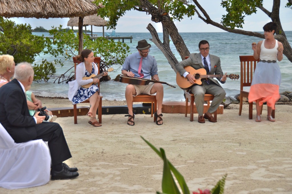 Band for all inclusive private island wedding 