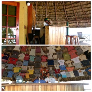 Old restaurant & bar - new thatched roofed bar