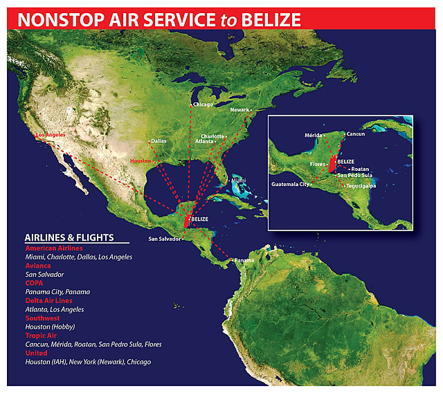 Nonstop Direct Flights to Belize