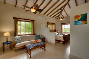 Romantic oceanfront cabanas