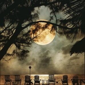 romantic moonlight at belize private island 