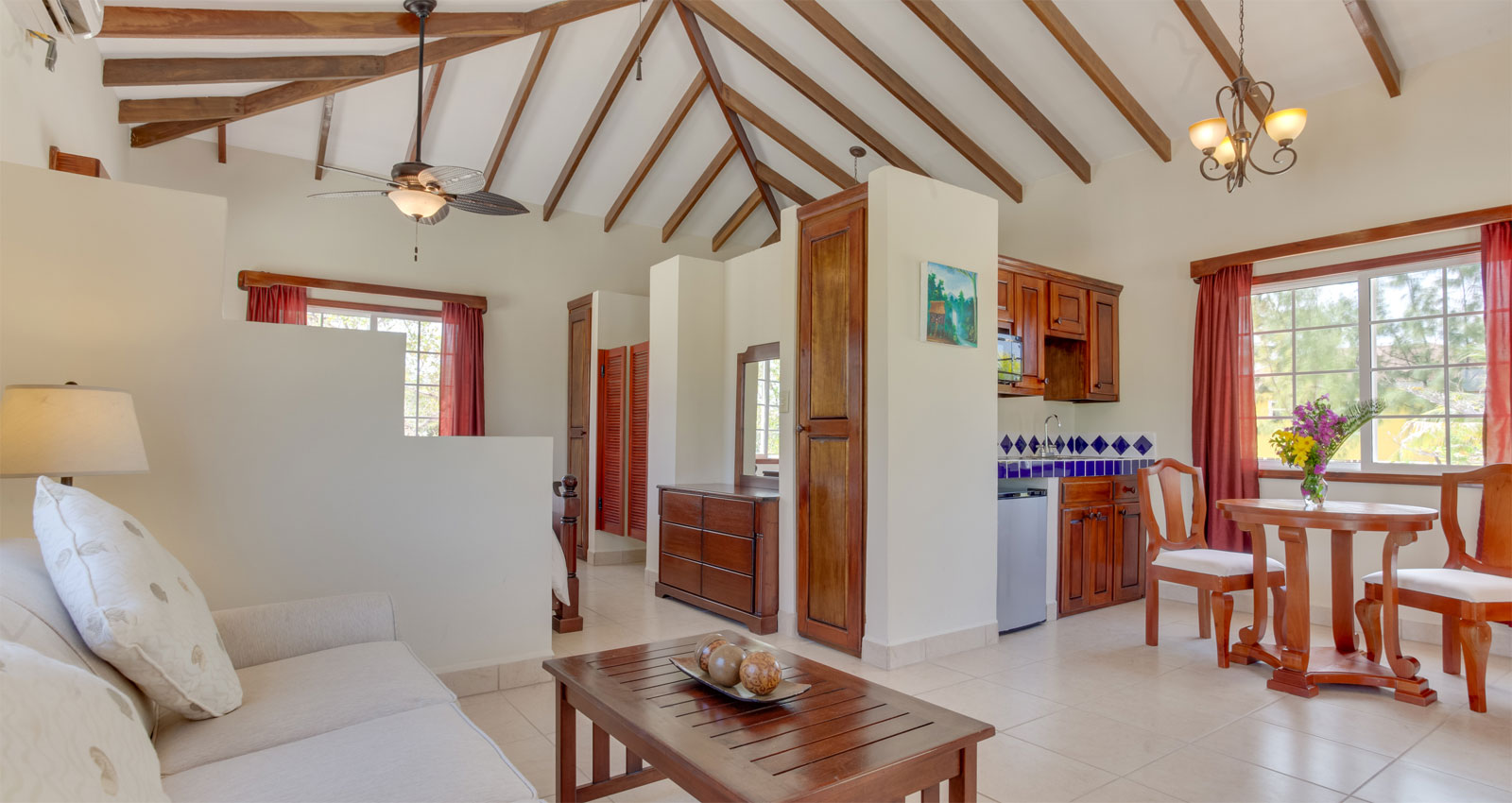 Belize beachfront cabanas