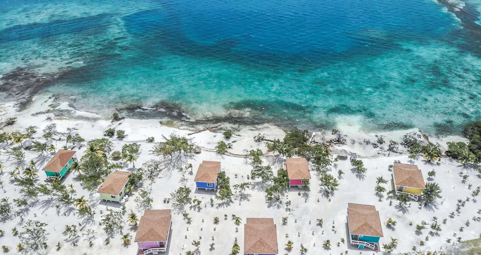 Belize Island Accommodations - Ariel Island View