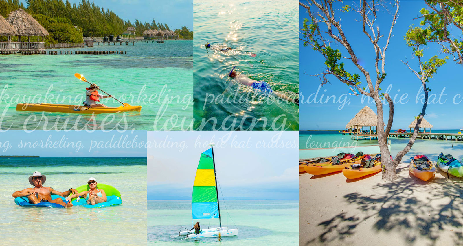 All Inclusive Belize Package Collage Belize beach jungle vacation package