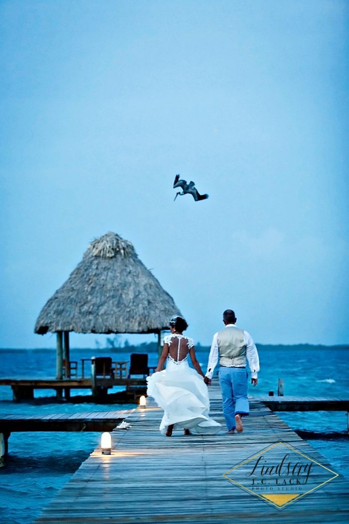 David and Ashley's Belize private island wedding