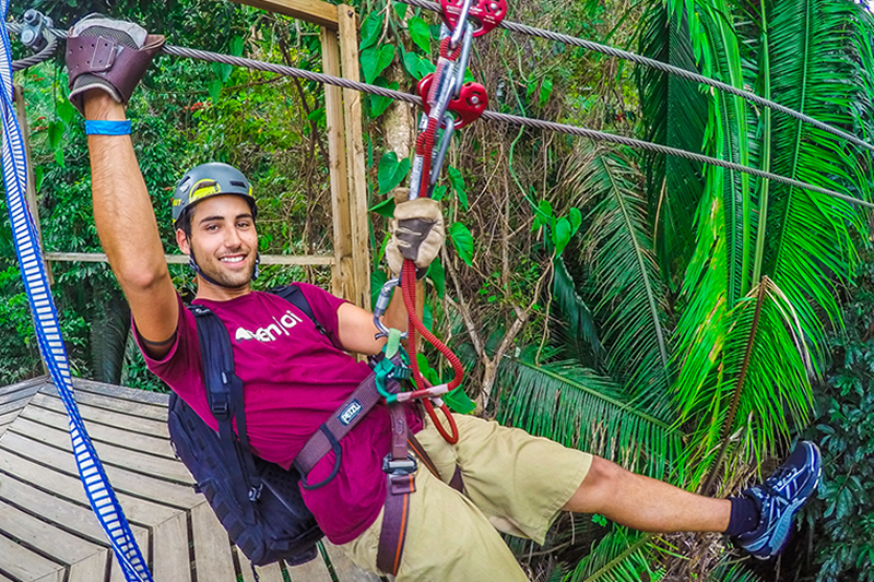 belize adventure tours - ziplining