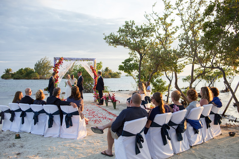 belize wedding all inclusive at a private island