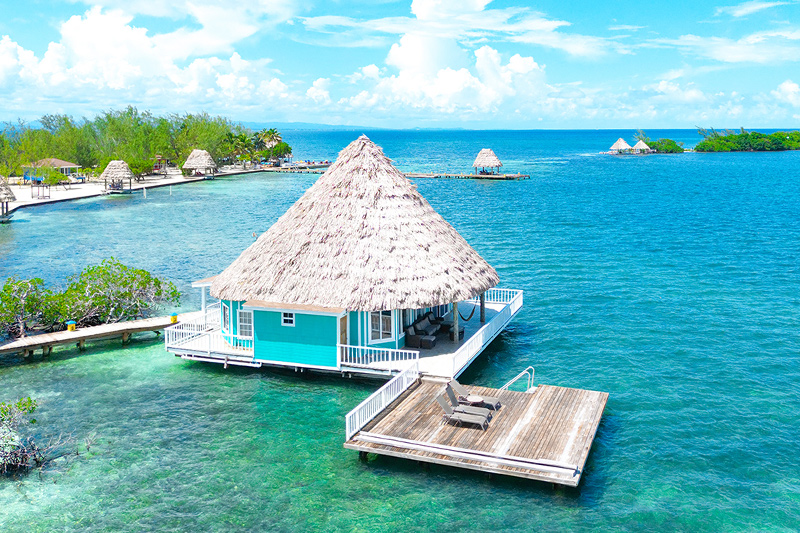 Caribbean overwater villa