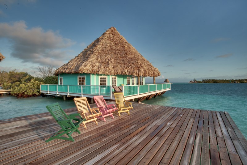 Belize All Inclusive Overwater Villa Rental 3 BR Overwater Bungalow
