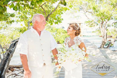 Private Island Wedding - Dad and Bride