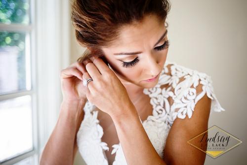 Ashley makeup prep for wedding ceremony