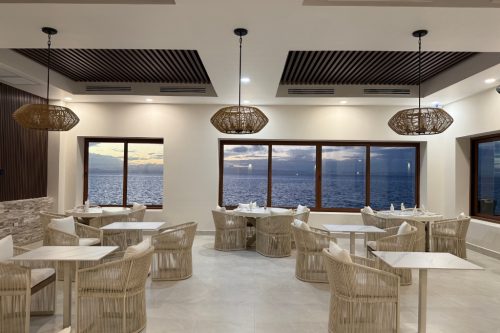 Restaurant dining room.