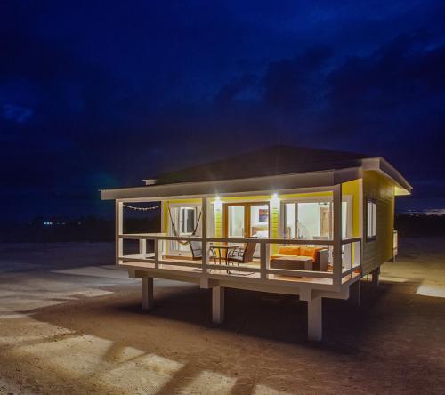 Premium beach cabana - night